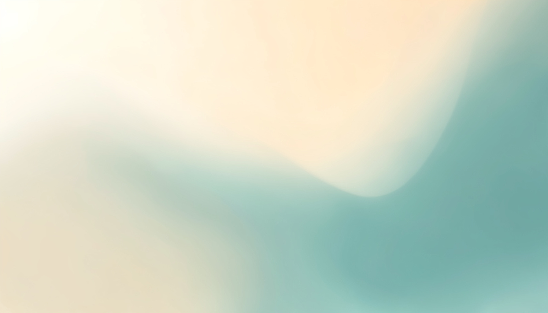 A soft abstract gradient in warm cream and muted teal tones, suggesting a calm and healing atmosphere
